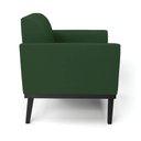 Ver imagem 7 de Poltrona Decorativa Isabella Pés Fixo em Madeira Preto Veludo Verde Esmeralda G19 - Gran Belo