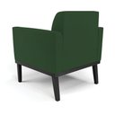 Ver mais imagens de Poltrona Decorativa Isabella Pés Fixo em Madeira Preto Veludo Verde Esmeralda G19 - Gran Belo