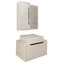 Ver imagem 1 de Conjunto 3 Peças para Banheiro Bn3630x46x48 Branco Tecno Mobili Branco