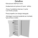 Ver imagem 5 de Conjunto 3 Peças para Banheiro Bn3630x46x48 Branco Tecno Mobili Branco