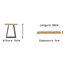 Ver imagem 7 de Escrivaninha Mesa para Escritório | Estrutura Trapézio - 80cm