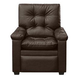 Poltrona Reclinável com Massagem Imperador Couro Facto Marrom - SOFA STORE - 6