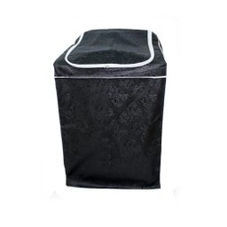 Capa De Maquina De Lavar Electrolux 8kg(antiga) 12kg 15kg 15,2kg Com Zíper - PRETA - 1