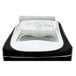 Capa De Maquina De Lavar Electrolux 8kg(antiga) 12kg 15kg 15,2kg Com Zíper - PRETA - 2