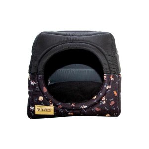 Cama Iglu E Toca Para Cachorro Luppet Luxo Preto Cachorro M