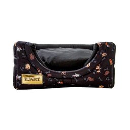 Cama Iglu E Toca Para Cachorro Luppet Luxo Preto Cachorro M - 2