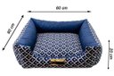 Ver imagem 4 de Cama para Cachorro ou Gato Luppet Marinho Geometrico G
