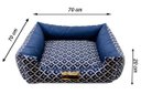 Ver imagem 4 de Cama para Cachorro ou Gato Luppet Marinho Geometrico Gg