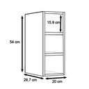 Ver imagem 4 de Nicho Aéreo Adega Vertical 20cm Riad Castanho - Lumil