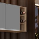 Ver imagem 2 de Nicho Aéreo Adega Vertical 20cm Riad Castanho - Lumil