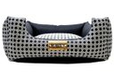 Ver imagem 1 de Cama Quadrada para Cachorro ou Gato Luppet Luxo Preto Vime G