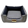Cama Quadrada Para Cachorro Ou Gato Luppet Luxo Preto Vime G - 2