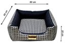 Ver imagem 3 de Cama Quadrada para Cachorro ou Gato Luppet Luxo Preto Vime G