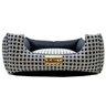 Cama Quadrada Para Cachorro Ou Gato Luppet Luxo Preto Vime G - 1