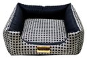 Ver imagem 2 de Cama Quadrada para Cachorro ou Gato Luppet Luxo Preto Vime G