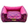 Cama Quadrada Para Cachorro Ou Gato Luppet Rosa Xadrez GG - 2
