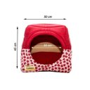 Ver imagem 4 de Cama Iglu e Toca para Cachorro Luppet Vermelho Joaninha G