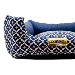 Cama Para Cachorro Ou Gato Luppet Marinho Geometrico M - 3