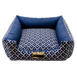 Cama Para Cachorro Ou Gato Luppet Marinho Geometrico M - 2