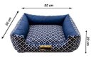 Ver imagem 4 de Cama para Cachorro ou Gato Luppet Marinho Geometrico M