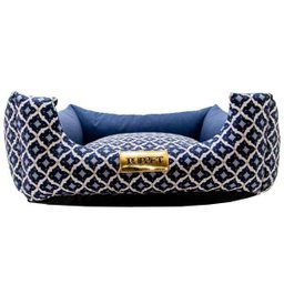 Cama Para Cachorro Ou Gato Luppet Marinho Geometrico M - 1