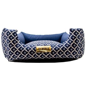 Cama Para Cachorro Ou Gato Luppet Marinho Geometrico M