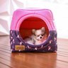 Cama Iglu E Toca Para Cachorro Luppet Luxo Azul Flamingo G - 6