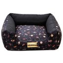 Ver imagem 2 de Cama Quadrada Para Cachorro Ou Gato Luppet Preto Cachorro M