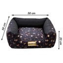Ver imagem 4 de Cama Quadrada Para Cachorro Ou Gato Luppet Preto Cachorro M