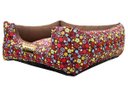 Ver imagem 4 de Cama para Cachorro ou Gato Luppet Luxo Marrom Floral G