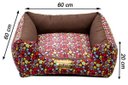 Ver imagem 5 de Cama para Cachorro ou Gato Luppet Luxo Marrom Floral G