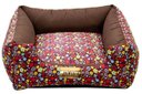 Ver imagem 2 de Cama para Cachorro ou Gato Luppet Luxo Marrom Floral G