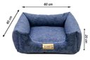 Ver imagem 5 de Cama Quadrada para Cachorro ou Gato Luppet Azul Petróleo G