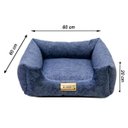 Ver imagem 5 de Cama Quadrada para Cachorro ou Gato Luppet Azul Petróleo G