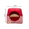 Cama Iglu E Toca Para Cachorro Luppet Vermelho Joaninha M - 4