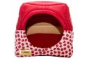 Ver imagem 1 de Cama Iglu e Toca para Cachorro Luppet Vermelho Joaninha M