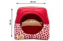 Ver imagem 4 de Cama Iglu e Toca para Cachorro Luppet Vermelho Joaninha M