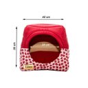 Ver imagem 4 de Cama Iglu e Toca para Cachorro Luppet Vermelho Joaninha M