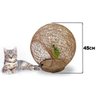 Cama Toca Gato Com Arranhador E Pena Sisal 45Cm Natural - 2
