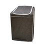 Capa De Maquina De Lavar Ge 8kg 10kg 10,2kg Com Zíper - Café - 1
