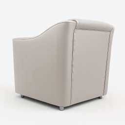 Kit 02 Poltronas Clínica Milla Decorativa Courino 04 Cores - Bege - 5