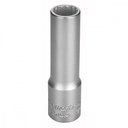 Ver imagem 1 de Soquete Estriado Longo Cromo 14 Mm Encaixe 1/2" Tramontina