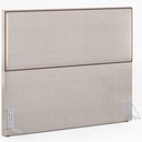 Ver imagem 1 de Cabeceira Box Casal King Com Tachas 195 Cm Linho Cru