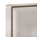 Ver imagem 2 de Cabeceira Box Casal King Com Tachas 195 Cm Linho Cru