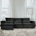 Ver imagem 1 de Sofá Retrátil e Reclinável Articulado Ipanema - 2,20m de Largura e Abertura Grande em Veludo Premium