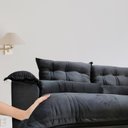 Ver imagem 2 de Sofá Retrátil e Reclinável Articulado Ipanema - 2,20m de Largura e Abertura Grande em Veludo Premium