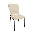 Ver imagem 3 de 03 Cadeiras Empilhável para Igrejas Evangélicas Linha Church Bege