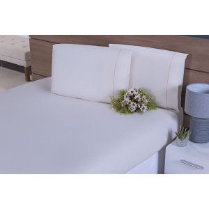 Jogo De Lençol Solteiro King 2 Peças 200 Fios 40cm Altura Palha