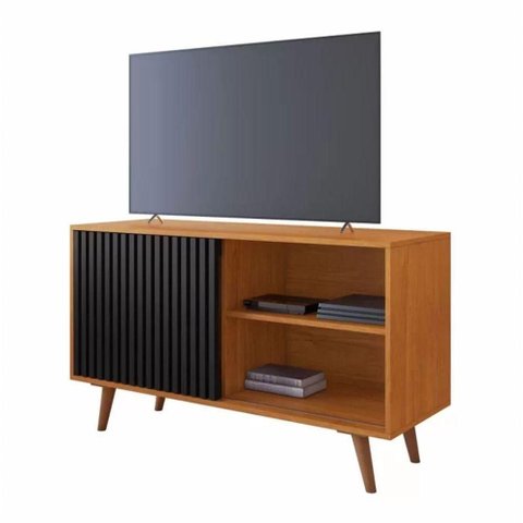 Rack Carinho para até 43" Jcm Movelaria - Cinamomo/preto