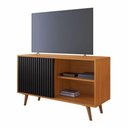 Ver imagem 1 de Rack Carinho para até 43" Jcm Movelaria - Cinamomo/preto